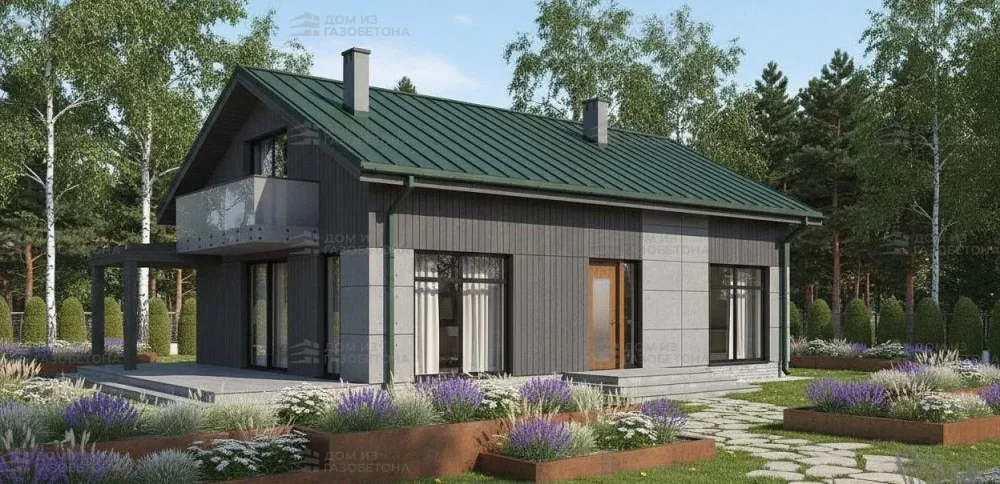 Проект Одноэтажный дом 18 на 9, 123 м2