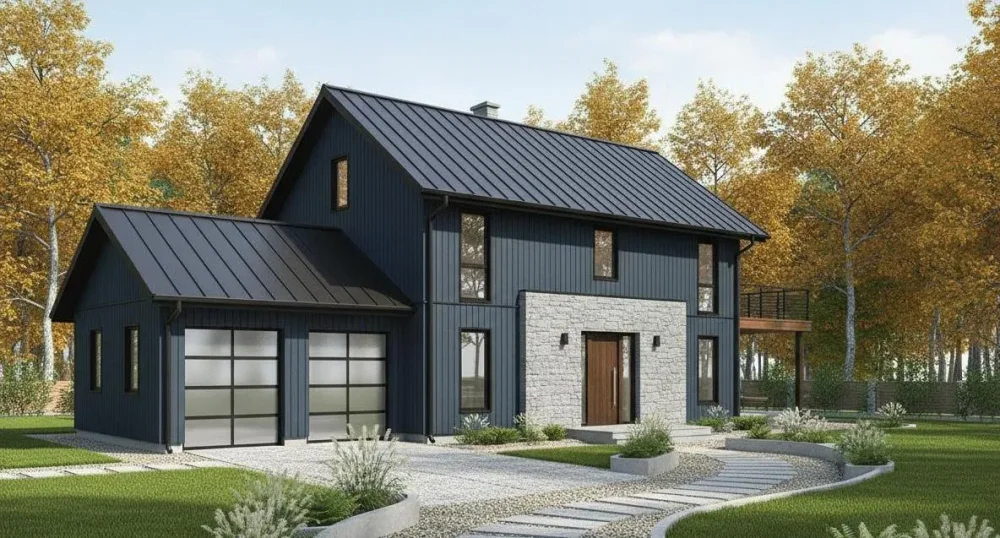 Проект Двухэтажный дом 13 на 9, 149 м2