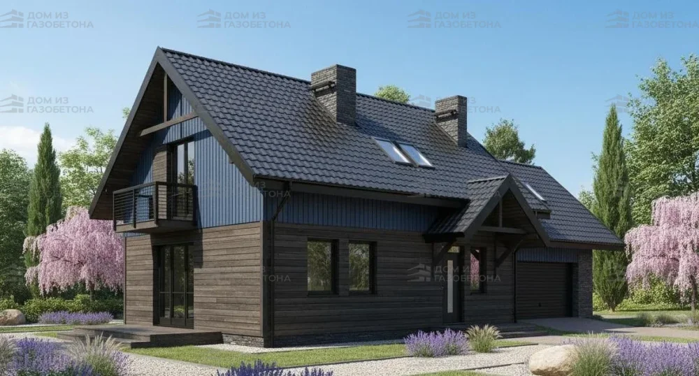 Проект Двухэтажный дом 16 на 8, 152 м2