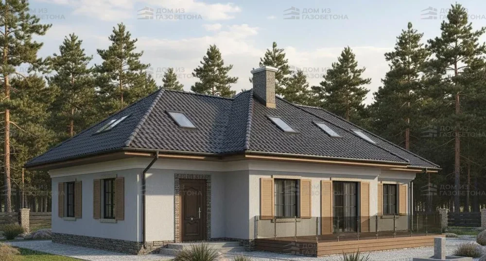 Проект Двухэтажный дом 16 на 12, 175 м2