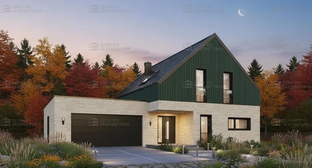 Проект Двухэтажный дом 14 на 17, 204 м2