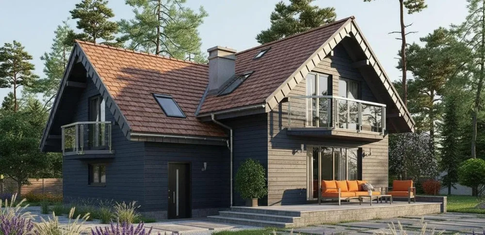 Проект Двухэтажный дом 12 на 11, 139 м2