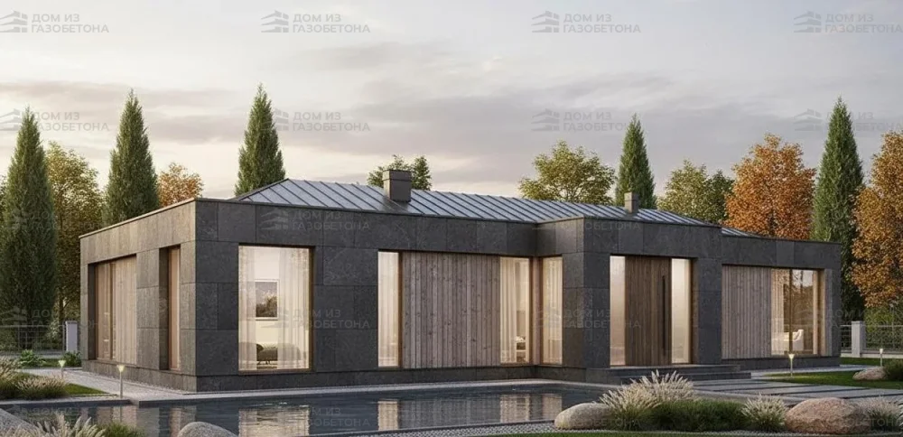 Проект Одноэтажный дом 12 на 21, 162 м2