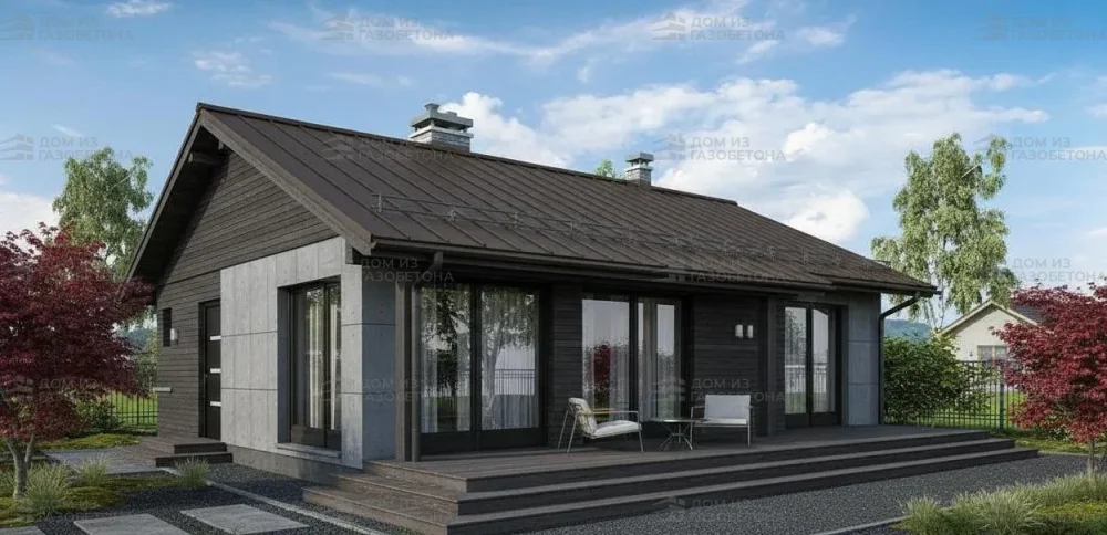 Проект Одноэтажный дом 11 на 9, 83 м2