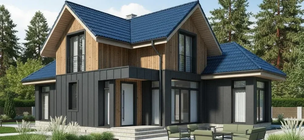 Проект Двухэтажный дом 20 на 12, 229 м2