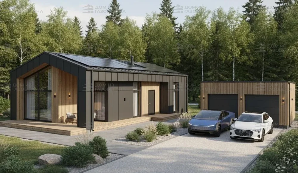 Проект Двухэтажный дом 12 на 8, 159 м2