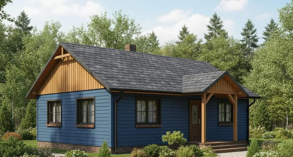 Проект Одноэтажный дом 11 на 7, 67 м2