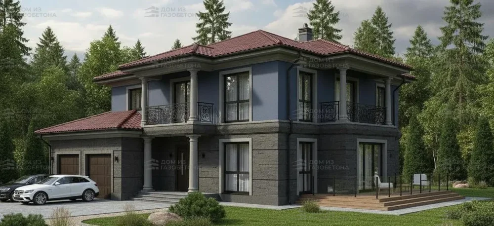 Проект Двухэтажный дом 12 на 19, 243 м2