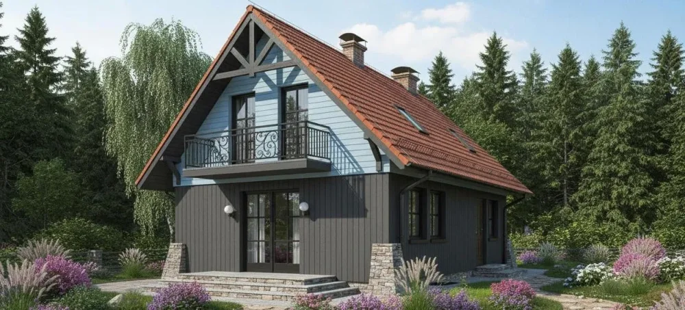 Проект Двухэтажный дом 7 на 19, 175 м2