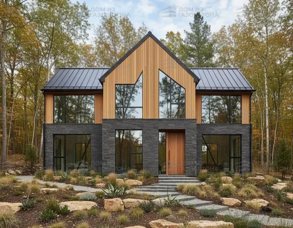 Проект Двухэтажный дом 12 на 11, 220 м2